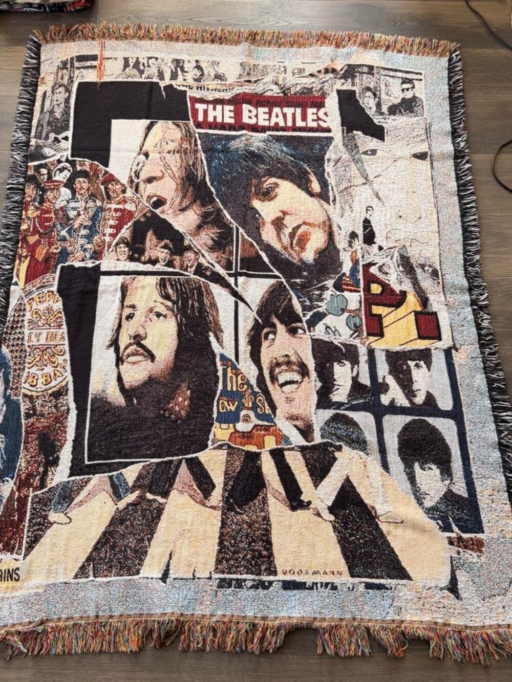 The Beatles Anthology Woven Tapestry Throw Blanket